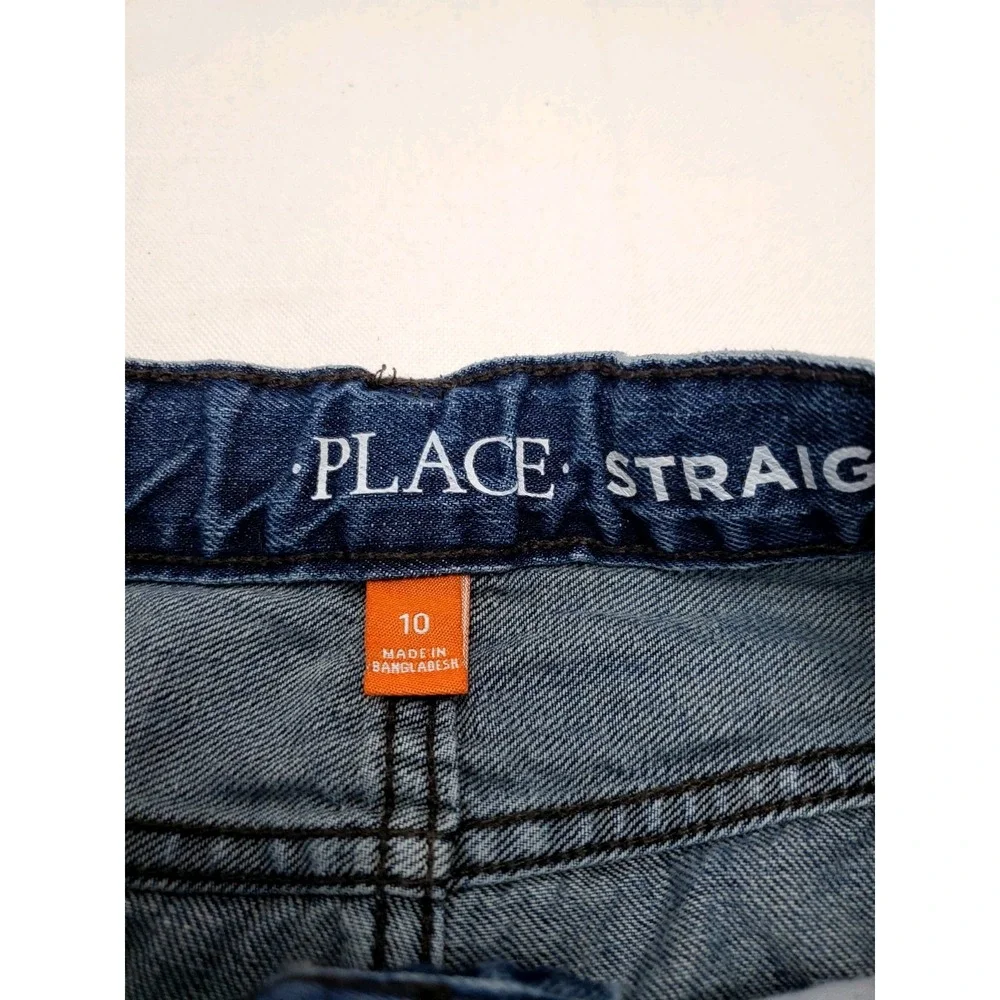 2 Pair-The Children's Place ● Boys Denim Jeans ● Adjustable‎ Waist ● Size 10
